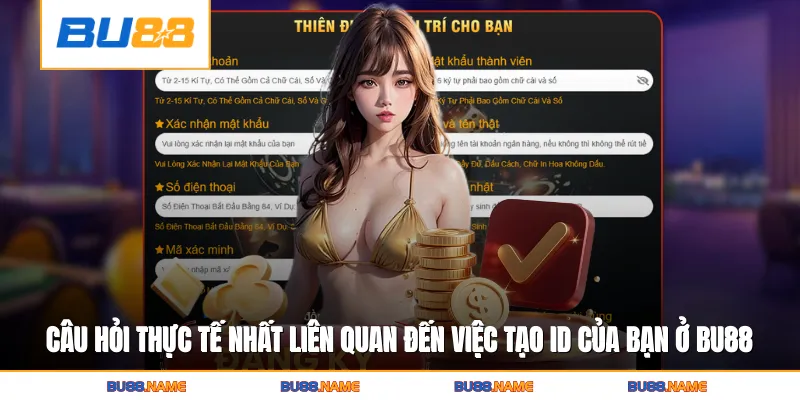 Câu hỏi thực tế nhất liên quan đến việc tạo ID của bạn ở Bu88