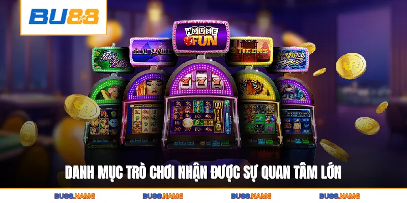 Danh mục trò chơi nhận được sự quan tâm lớn
