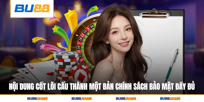 Những nội dung cốt lõi cấu thành một bản chính sách bảo mật đầy đủ